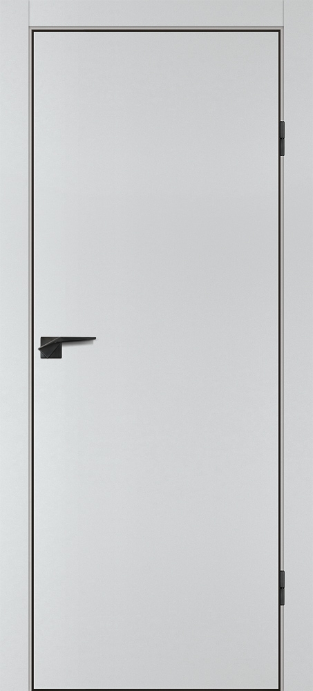 Фото Межкомнатная дверь P-1 кромка ABS черная c 4-х ст. Сапфир матовый