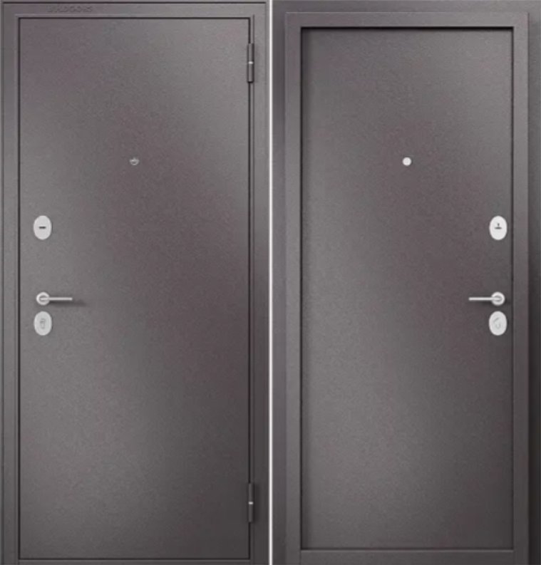 Фото Дверь Бульдорс БУКЛЕ шоколад	 FAMILY - ECO - STEEl М/М Букле шоколад DIS002759