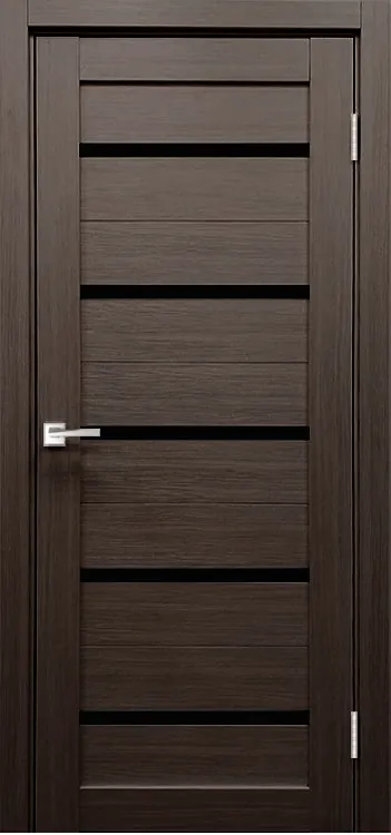 Фото Межкомнатная дверь Легенда X-3 тон Грей Остекление Лакобель черное